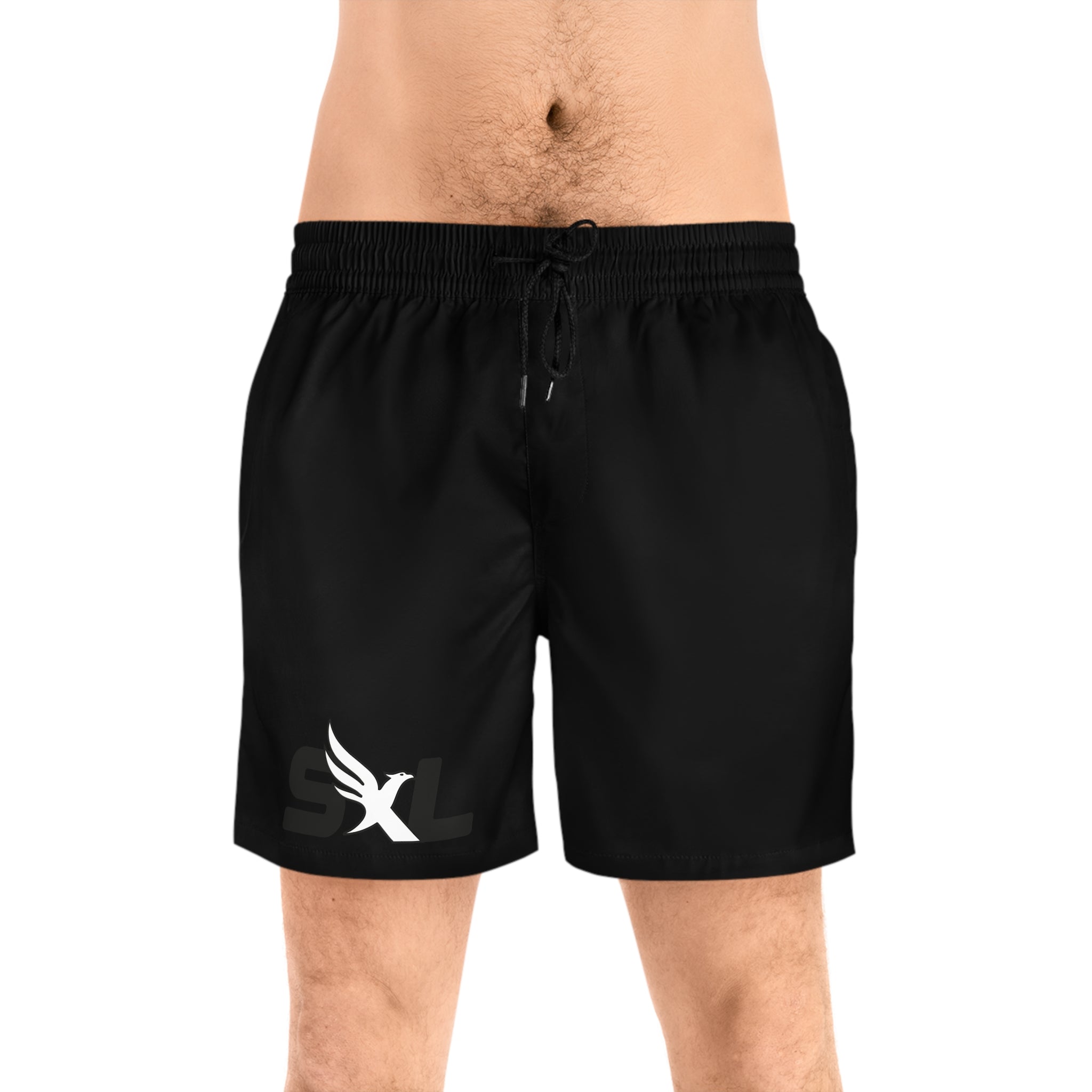 Black Swim Shorts — Stoic Black