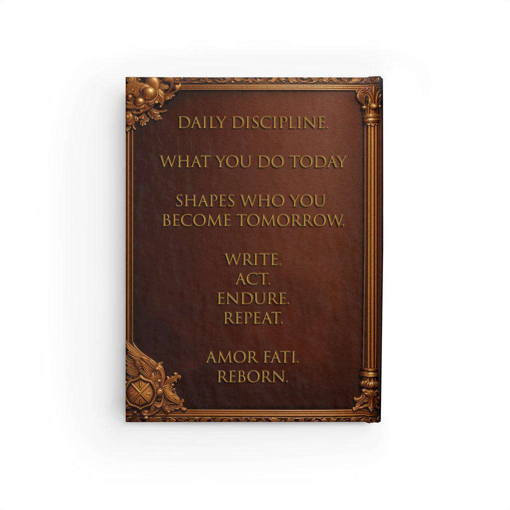 Stoic Hardcover Journal — Self-Reflection Notebook