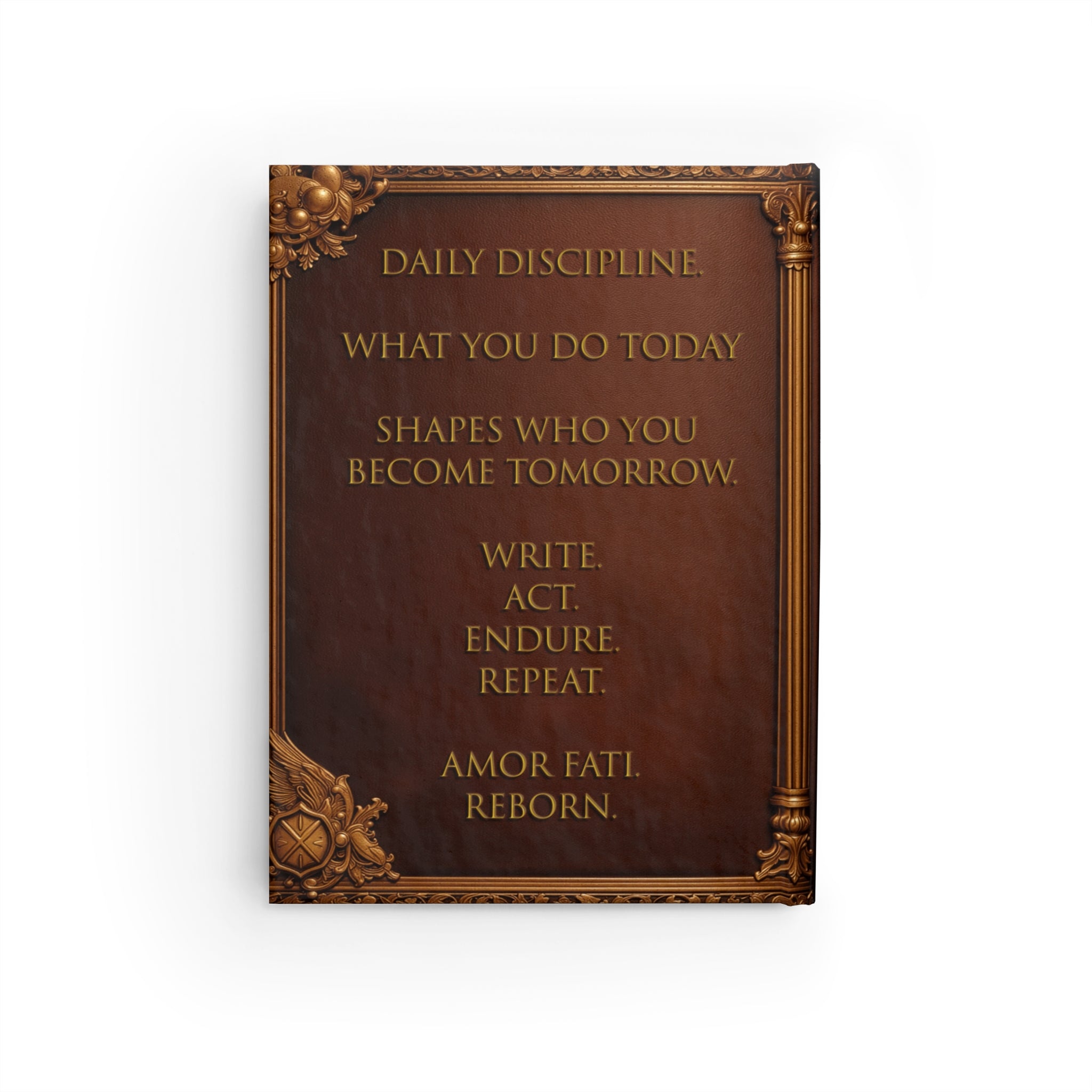 Stoic Hardcover Journal — Self-Reflection Notebook