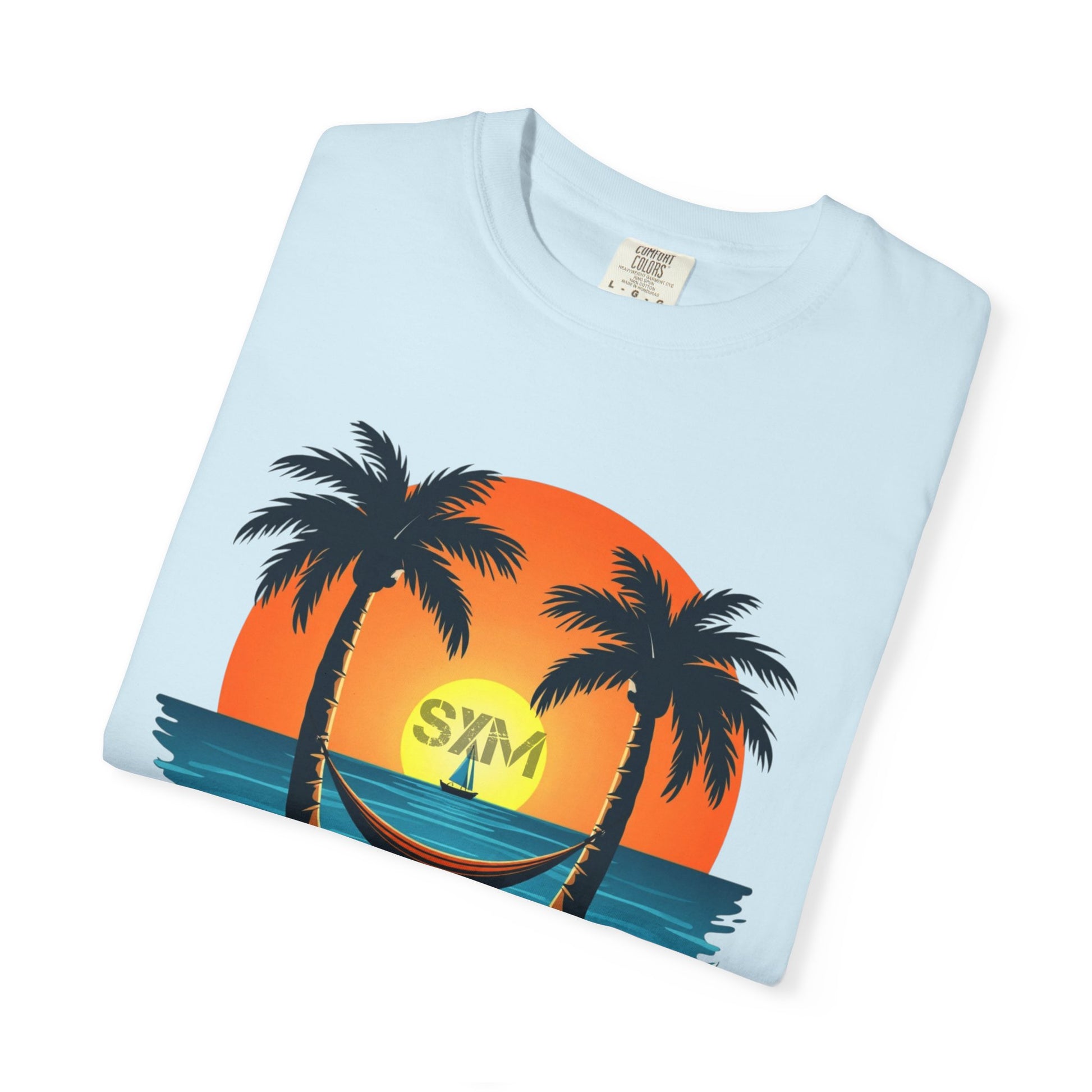 Beach Vibes T-Shirt with Tropical Design, Casual Summer Tee, Gift for Vacation Lovers, Unisex Shirt, Fun Sunset Apparel