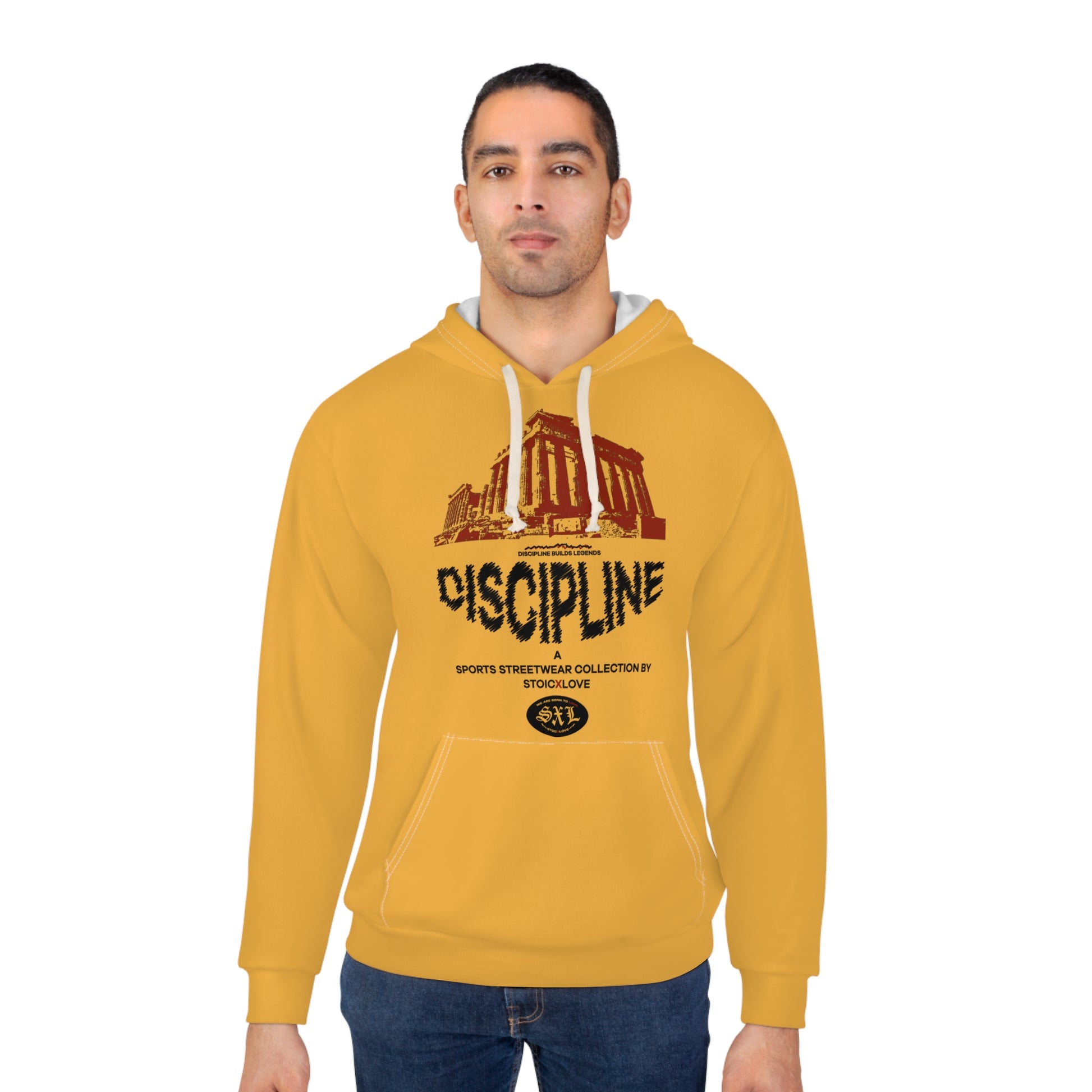 Vibrant Discipline Unisex Pullover Hoodie, Cozy Streetwear, Motivational Gift, Casual Wear, Gym Fashion, Unisex Hoodie