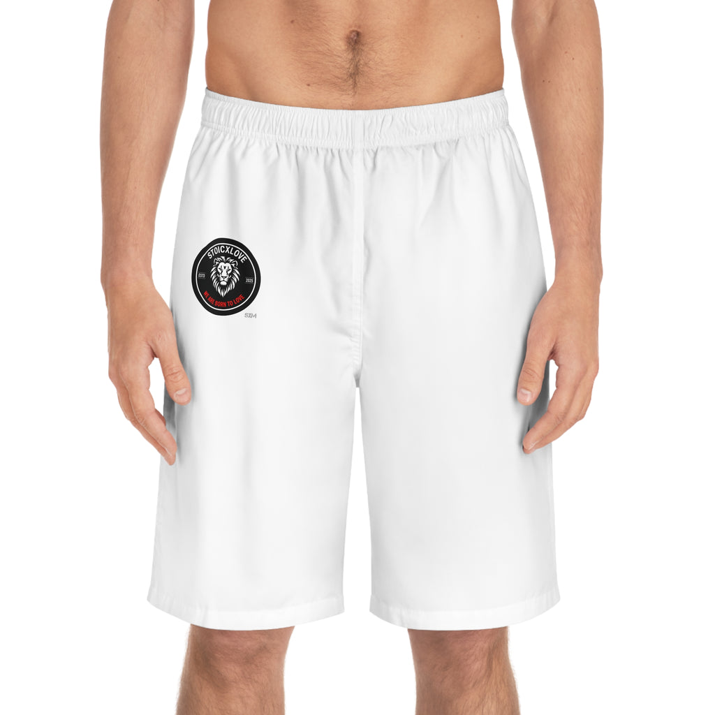 Stylish Men's Board Shorts, Perfect for Beach Days, Surfing, Pool Parties, and Summer Vacations, AOP Swimwear