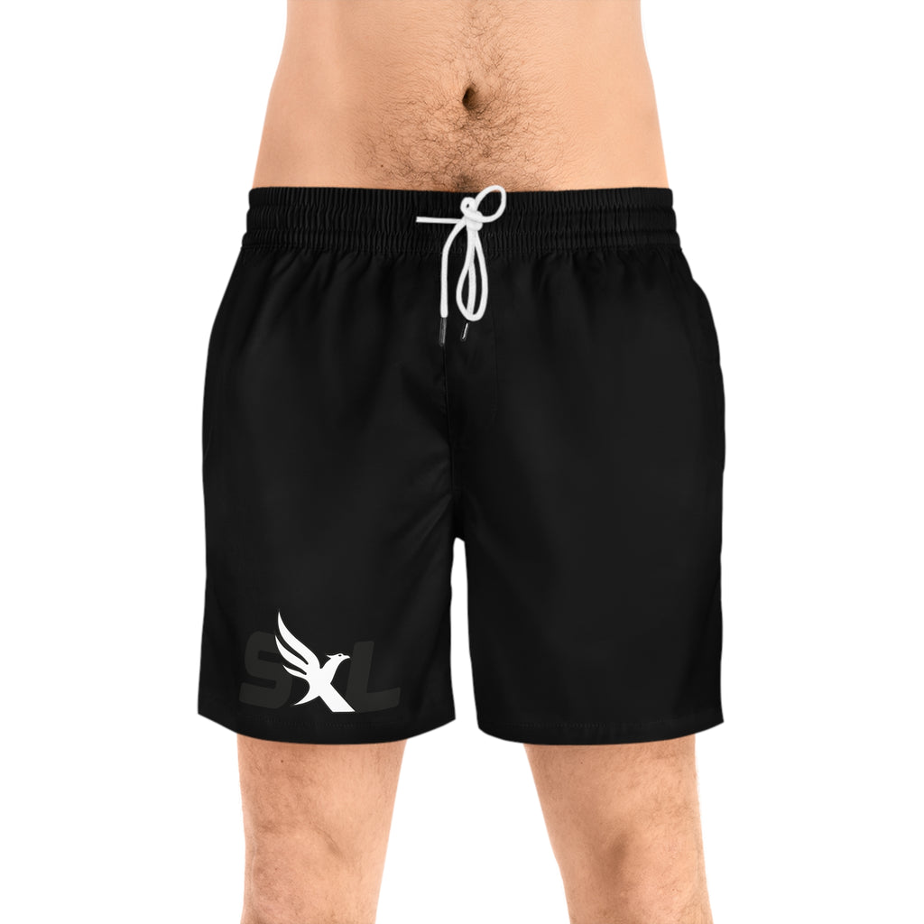 Black Swim Shorts — Stoic Black