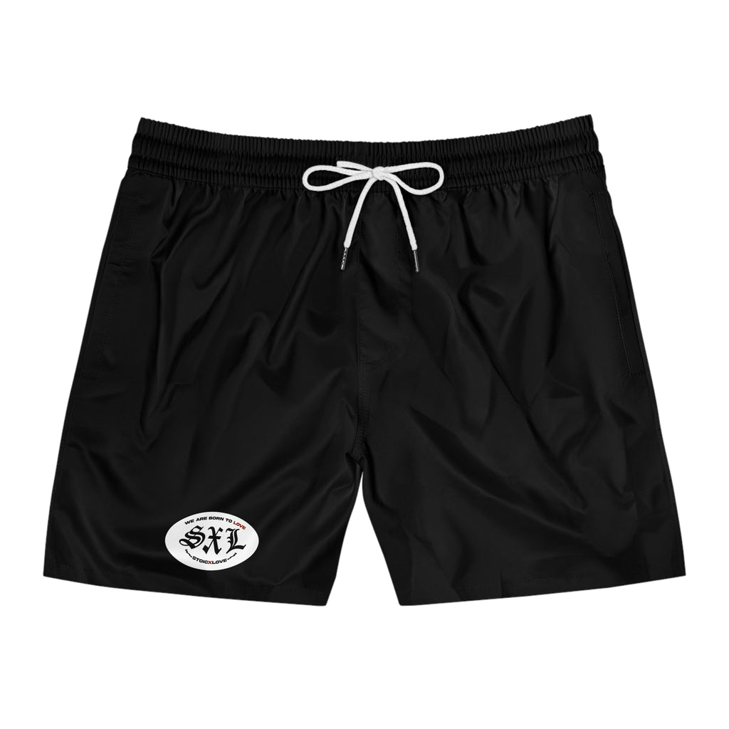 Classic Black Men's Swim Shorts, Beachwear, Summer Essentials, Pool Party, Vacation Vibes, Holiday Swimwear