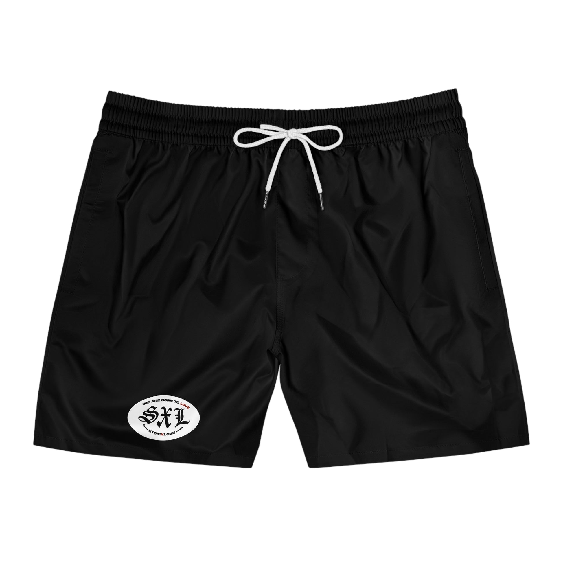 Classic Black Men's Swim Shorts, Beachwear, Summer Essentials, Pool Party, Vacation Vibes, Holiday Swimwear