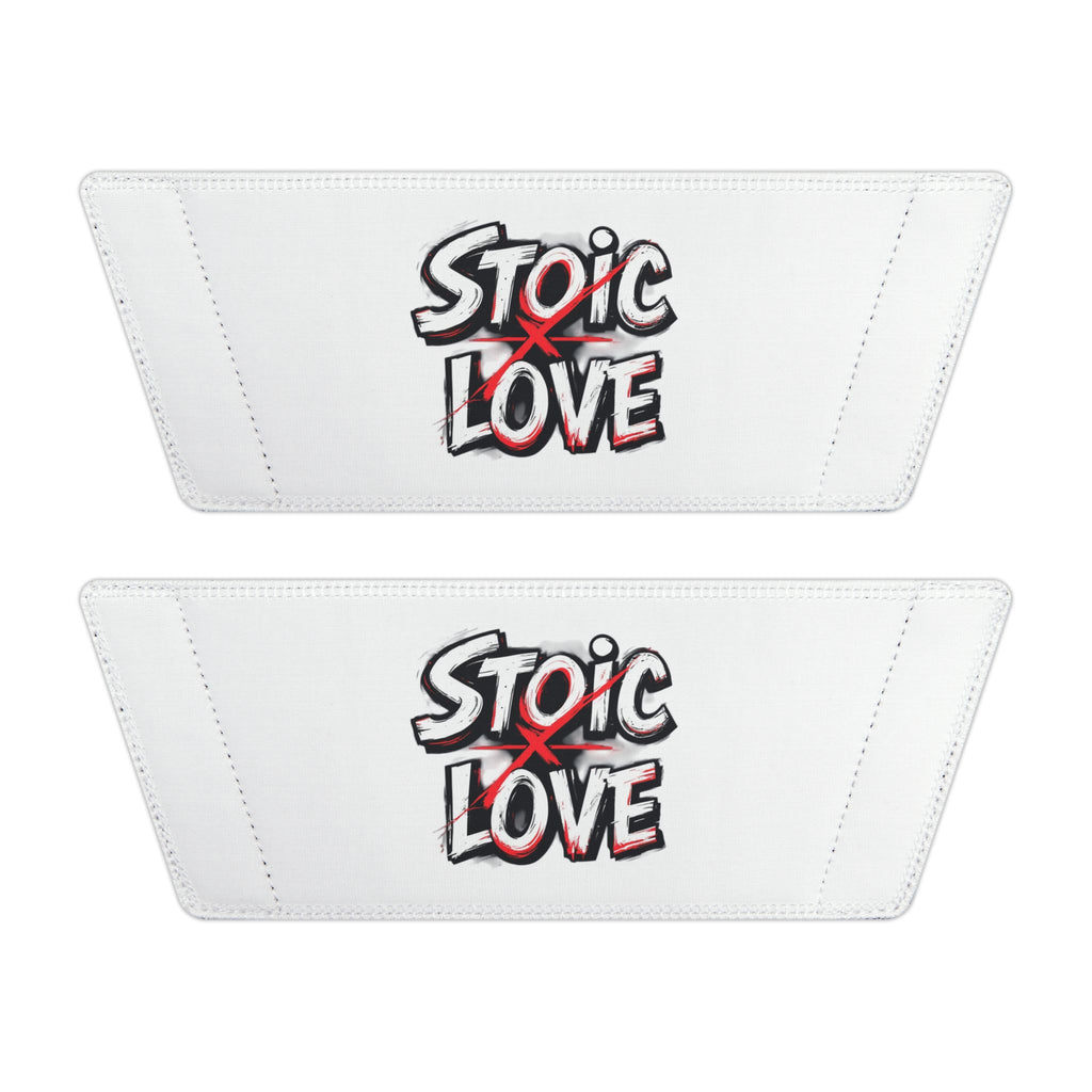 Stylish Men's Sandals With Removable Strap, Casual Summer Footwear, Perfect for Beach and Home, Fun Gift for Him, ‘Stoic Love’ Design