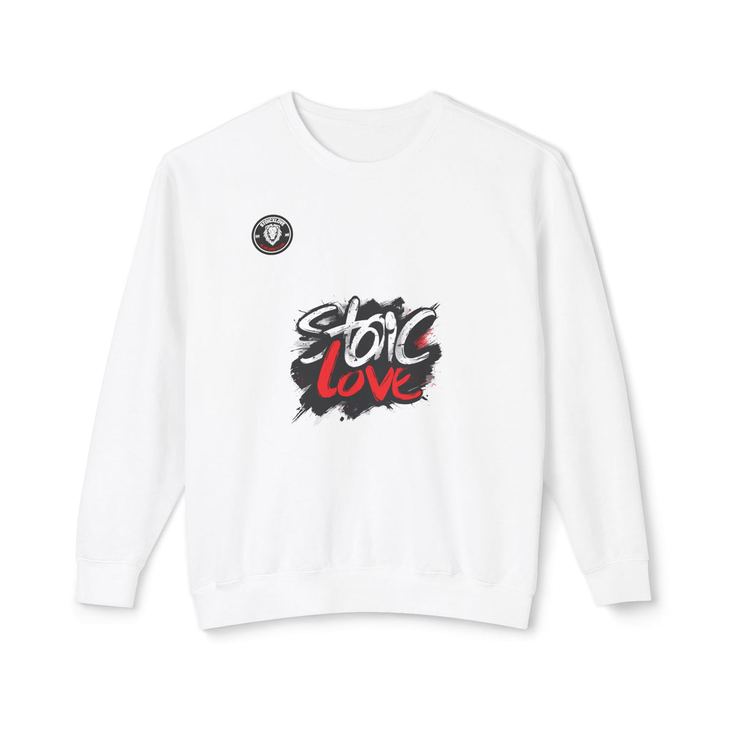 Unisex Stoic Love Crewneck Sweatshirt, Cozy Gift for Mindfulness, Casual Wear, Fall Fashion, Philosophy Apparel, Everyday Comfort