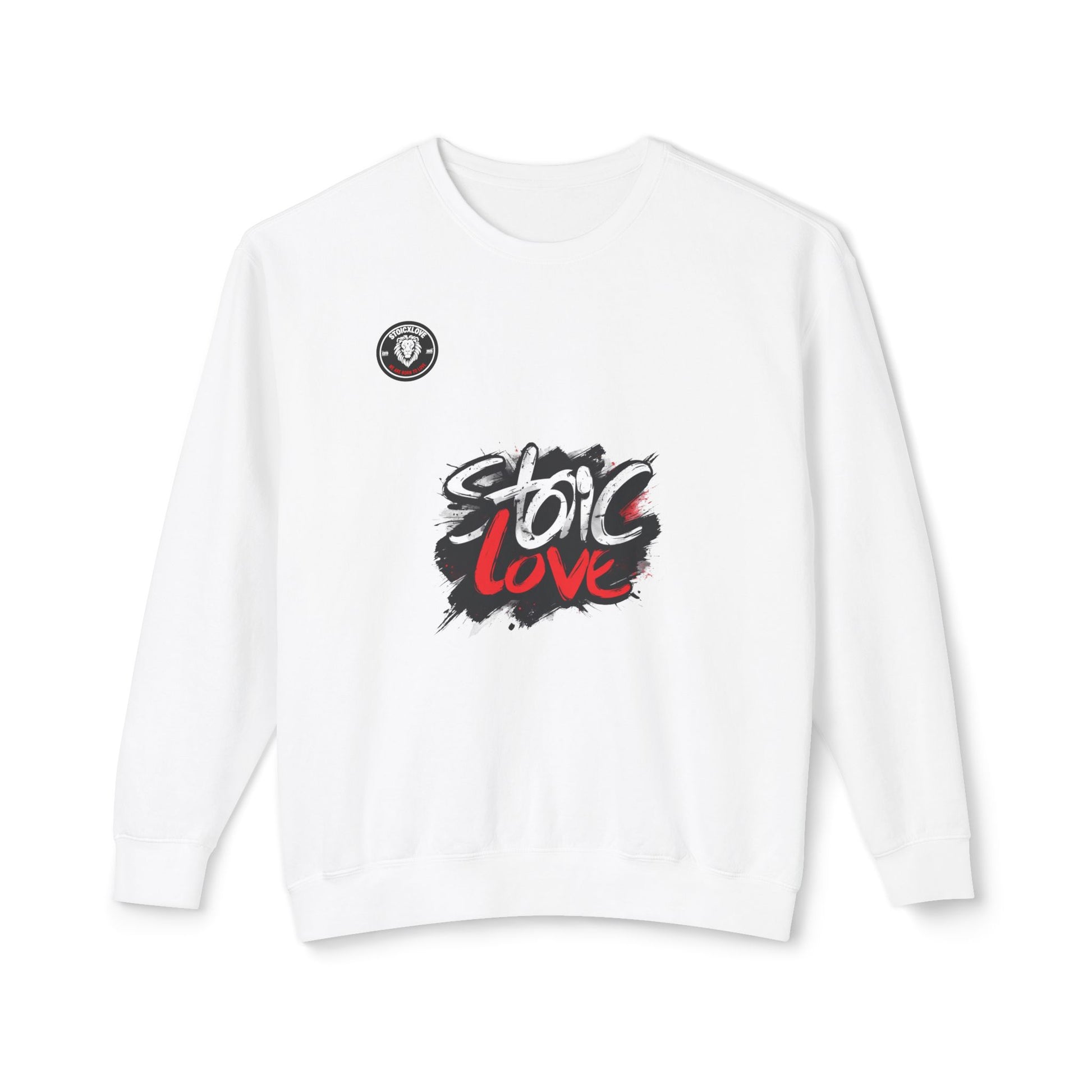 Unisex Stoic Love Crewneck Sweatshirt, Cozy Gift for Mindfulness, Casual Wear, Fall Fashion, Philosophy Apparel, Everyday Comfort