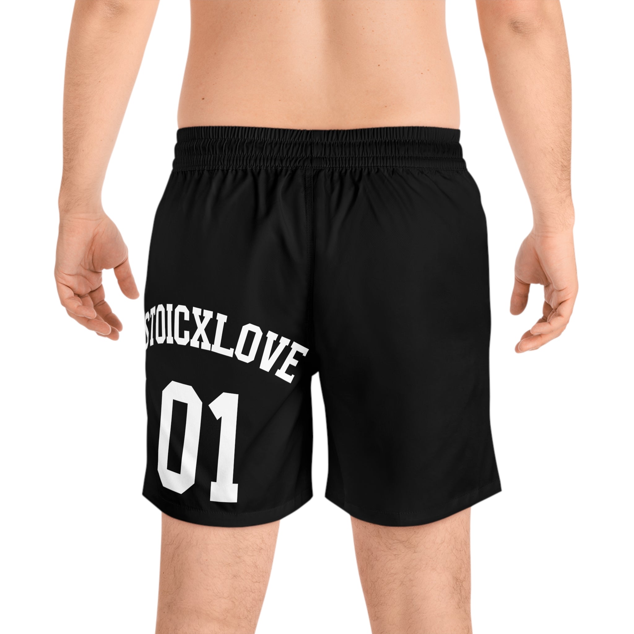Black Swim Shorts — Stoic Black