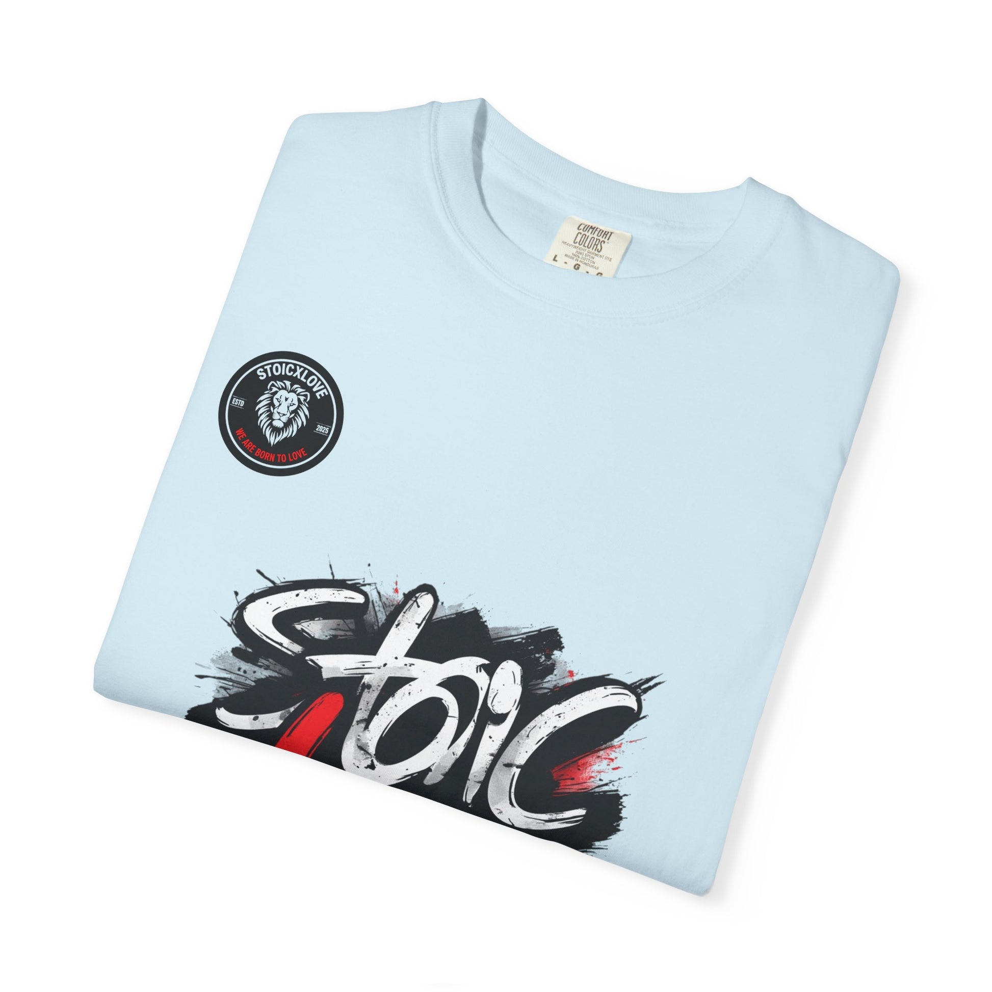 Unisex Garment-Dyed T-Shirt with 'Stoic Love' Design – Casual Wear, Gift for Philosophers, Comfortable Everyday Tee, Motivational Apparel