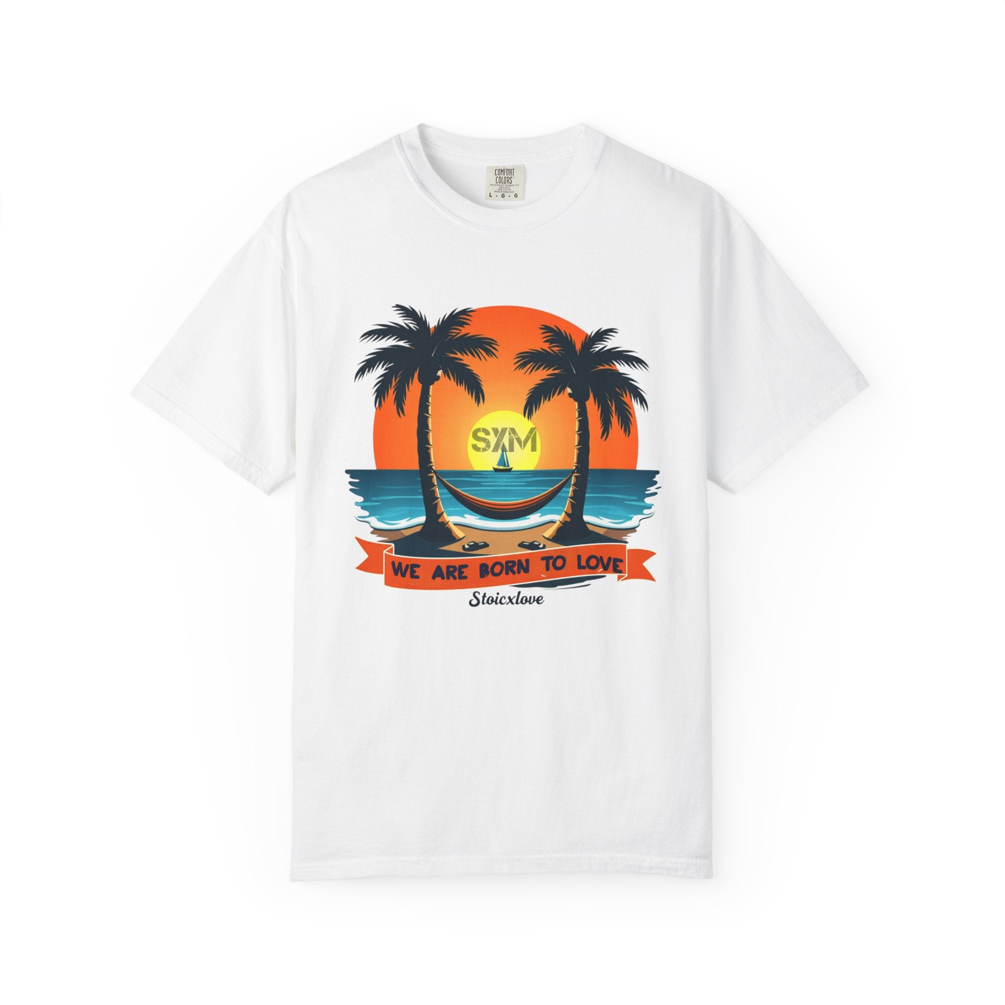 Beach Vibes T-Shirt with Tropical Design, Casual Summer Tee, Gift for Vacation Lovers, Unisex Shirt, Fun Sunset Apparel