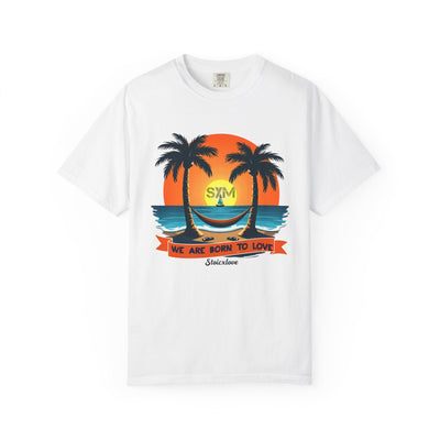 Beach Vibes T-Shirt with Tropical Design, Casual Summer Tee, Gift for Vacation Lovers, Unisex Shirt, Fun Sunset Apparel