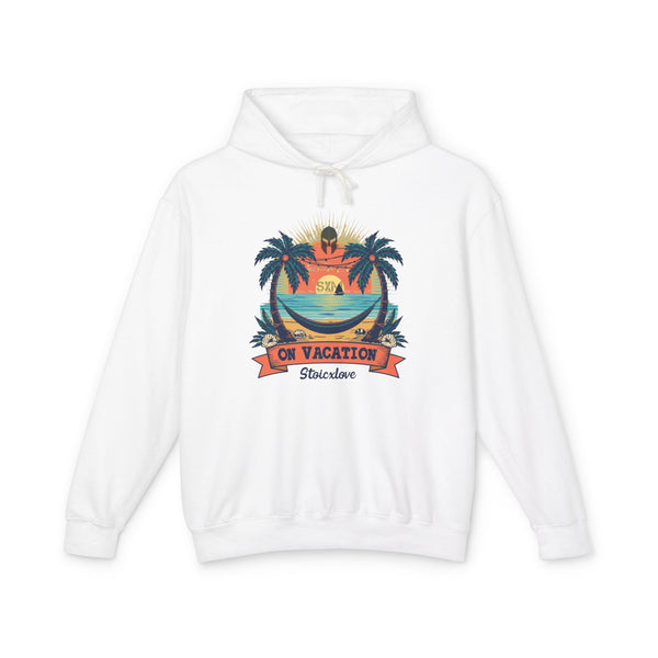 VACATION VIBES HOODED SWEATSHIRT, TROPICAL APPAREL, BEACHWEAR