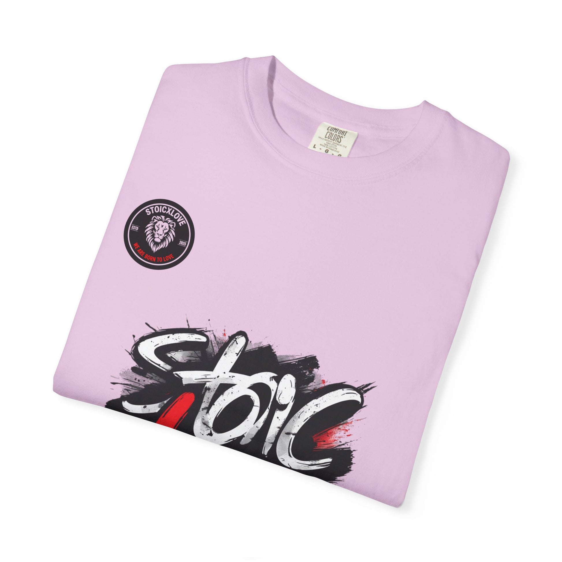 Unisex Garment-Dyed T-Shirt with 'Stoic Love' Design – Casual Wear, Gift for Philosophers, Comfortable Everyday Tee, Motivational Apparel