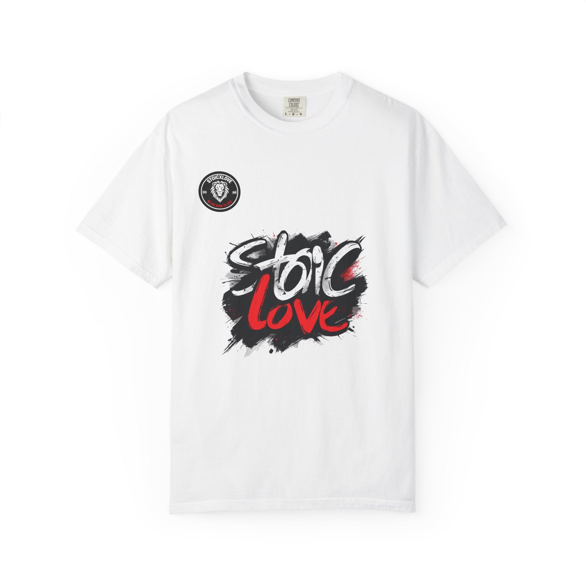 Unisex Garment-Dyed T-Shirt with 'Stoic Love' Design – Casual Wear, Gift for Philosophers, Comfortable Everyday Tee, Motivational Apparel