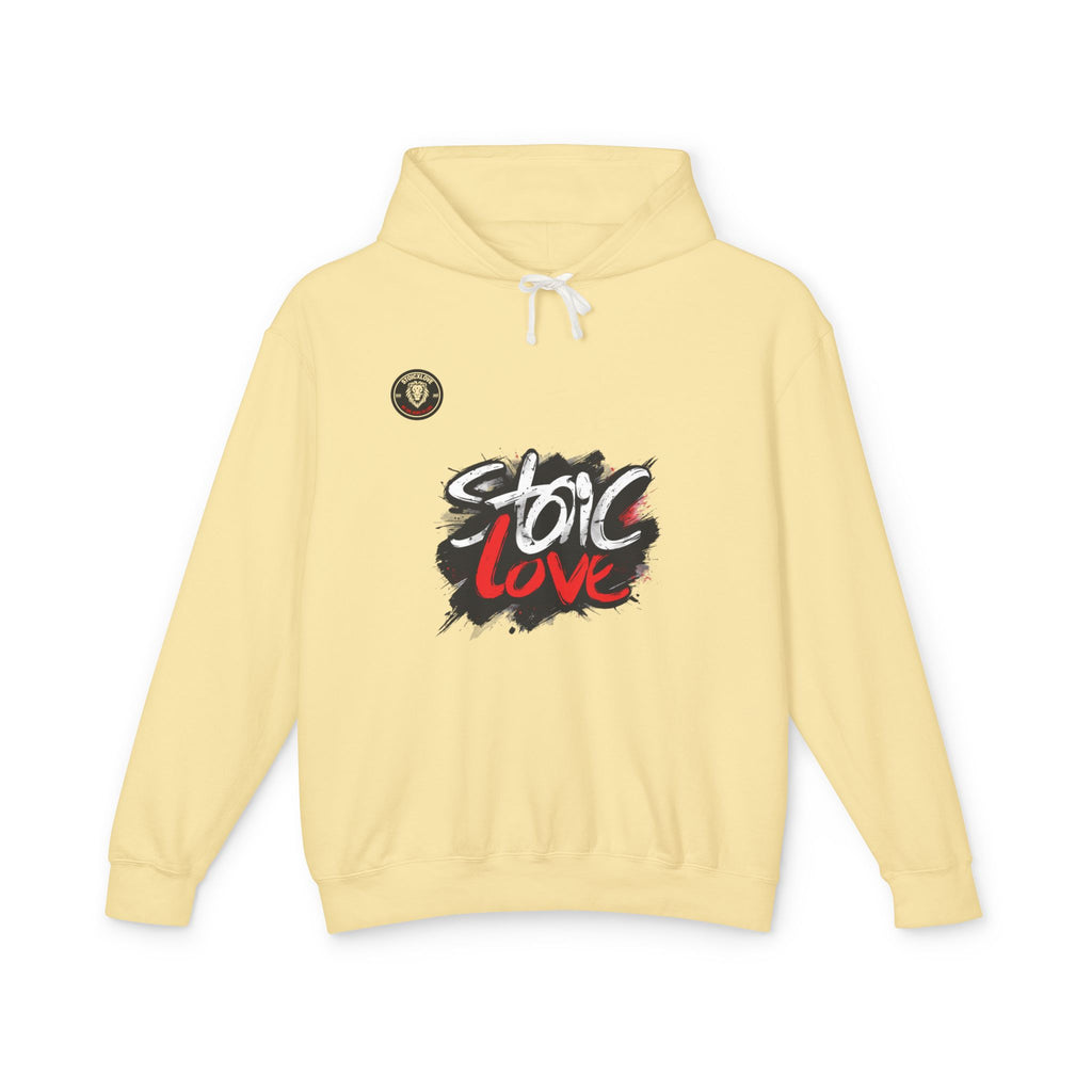 Stylish Unisex Lightweight Hoodie with 'Stoic Love' Design, Perfect for Casual Wear, Gifts, Festivals, Everyday Comfort, Streetwear Fashion