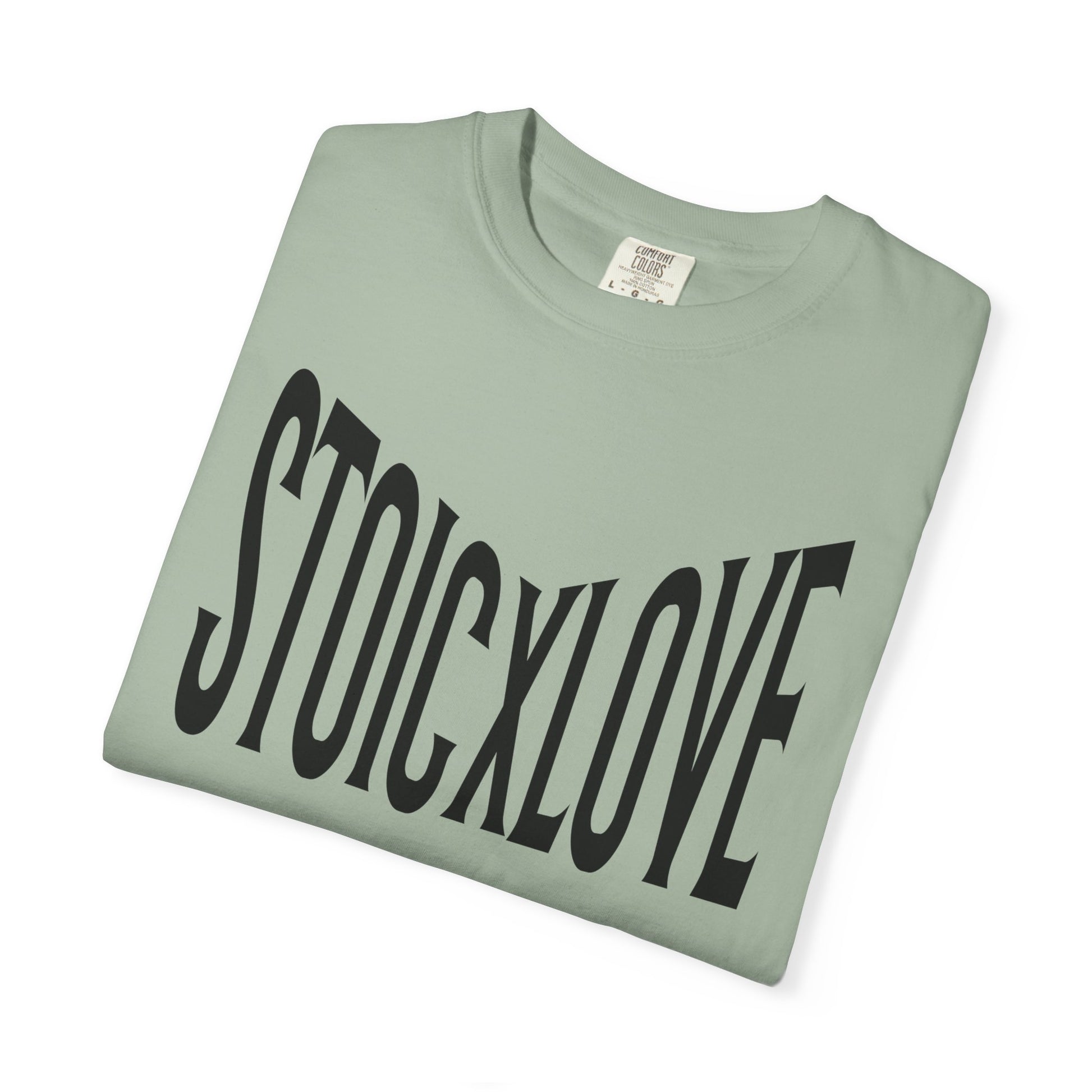 Unisex Garment-Dyed T-Shirt with 'STOIXLOVE' Print - Casual Tee, Gift for Friends, Valentine's Day, Everyday Wear, Statement Fashion