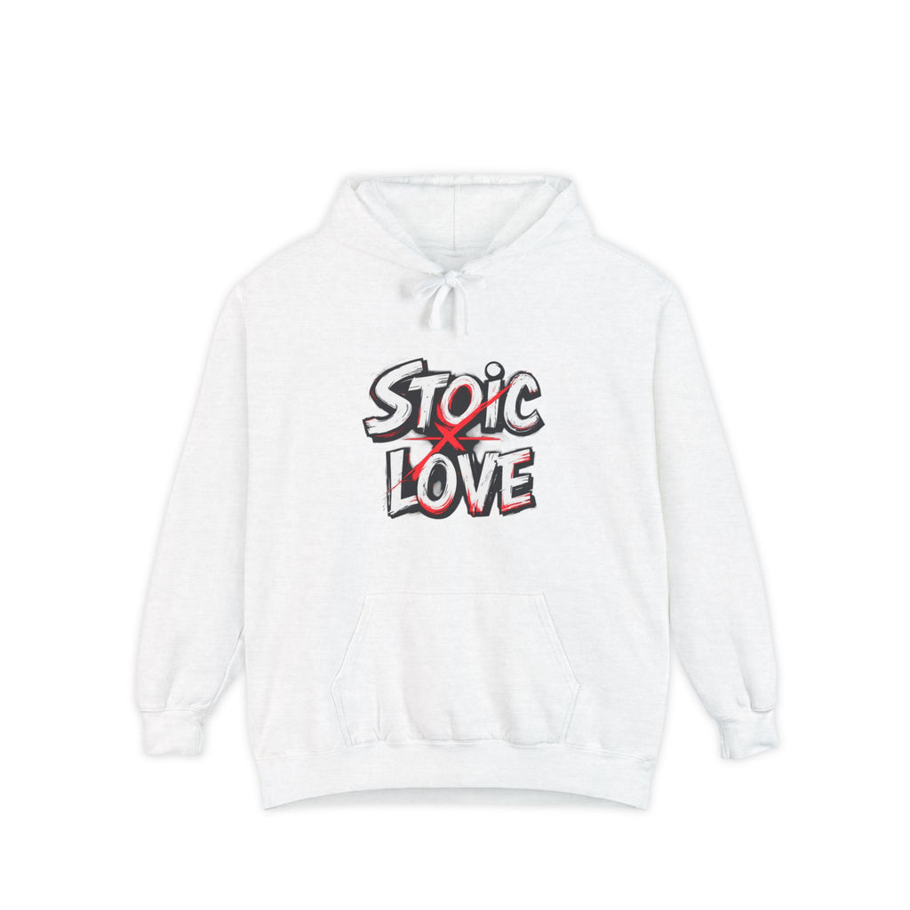 Stoic Love Hoodie, Cozy Female Sweatshirt for Meaningful Moments, Perfect Gift for Friends and Family, Casual Wear, Year-Round Essential