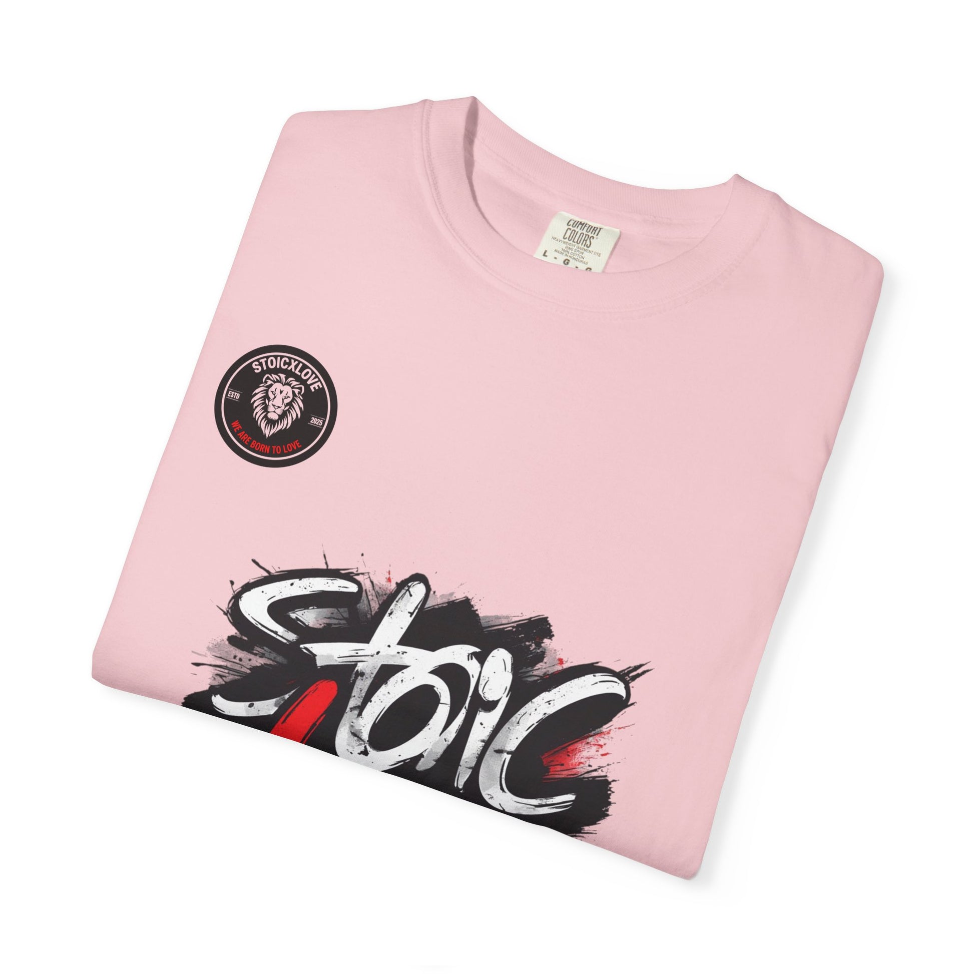 Unisex Garment-Dyed T-Shirt with 'Stoic Love' Design – Casual Wear, Gift for Philosophers, Comfortable Everyday Tee, Motivational Apparel