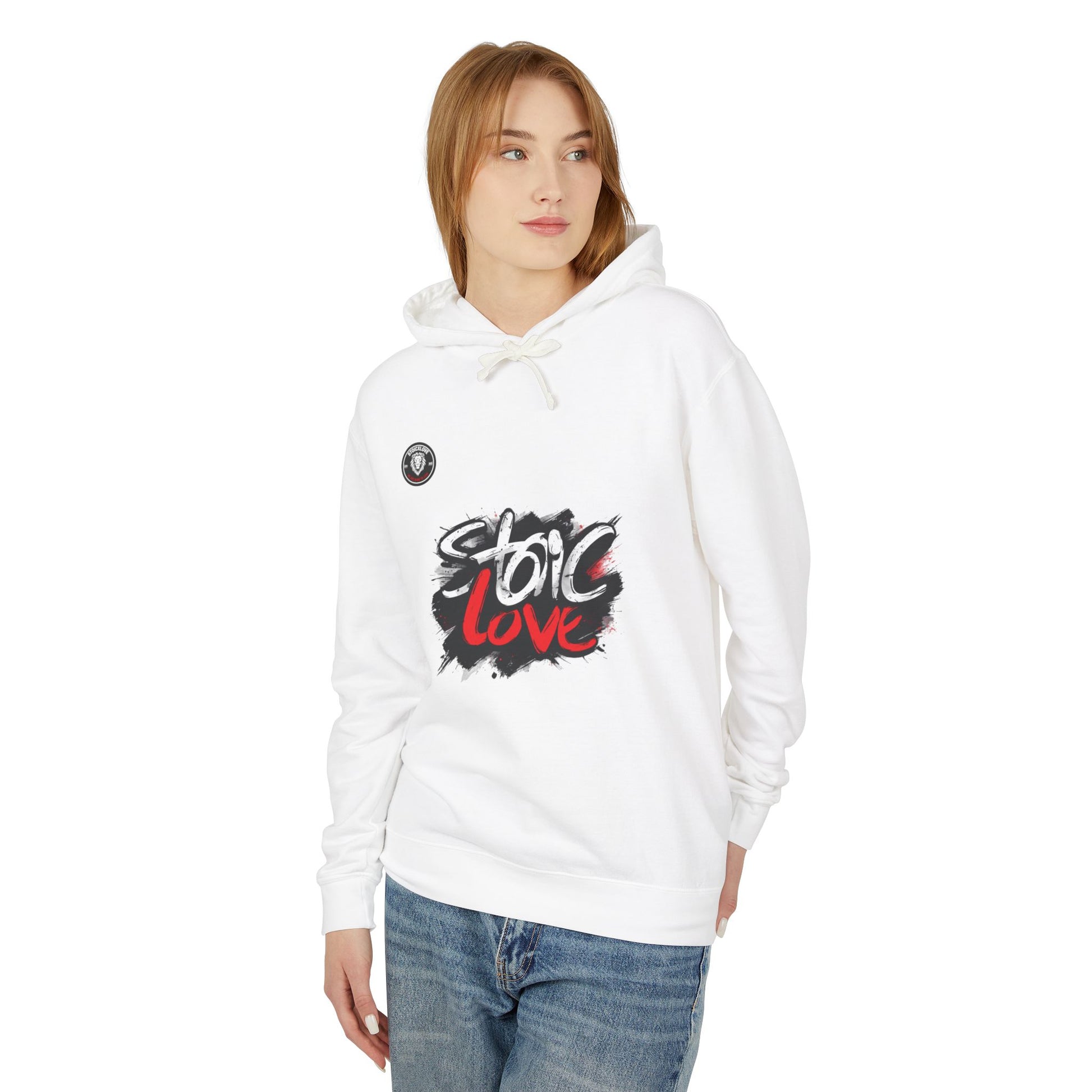 Stylish Unisex Lightweight Hoodie with 'Stoic Love' Design, Perfect for Casual Wear, Gifts, Festivals, Everyday Comfort, Streetwear Fashion
