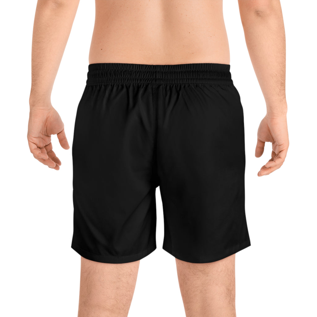Classic Black Men's Swim Shorts, Beachwear, Summer Essentials, Pool Party, Vacation Vibes, Holiday Swimwear