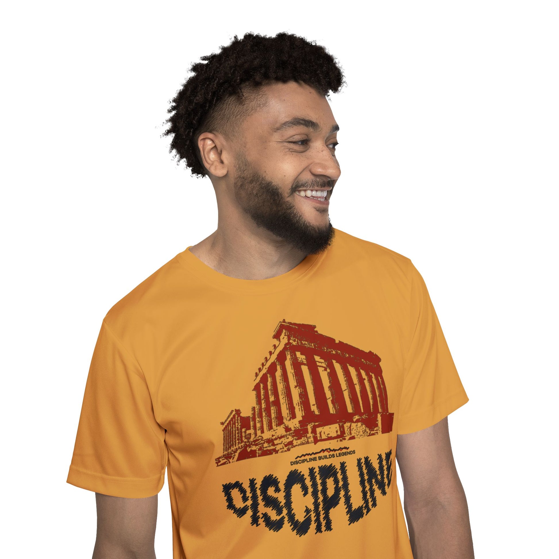 Bold Men's Sports Jersey - Embrace Discipline, Athletic Wear, Fitness Gear, Workout Shirt, Casual Style, Sports Fan Apparel