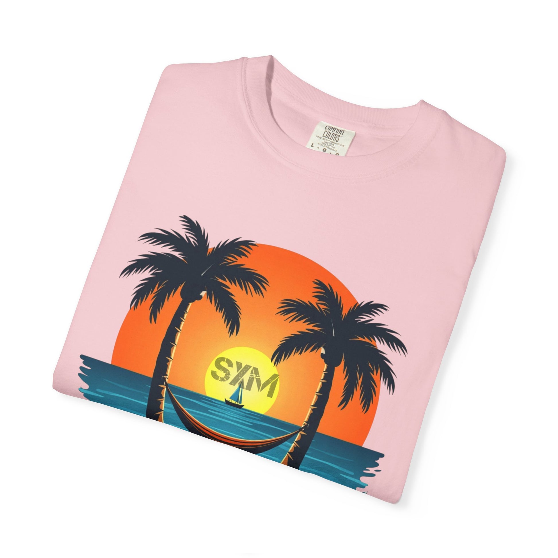 Beach Vibes T-Shirt with Tropical Design, Casual Summer Tee, Gift for Vacation Lovers, Unisex Shirt, Fun Sunset Apparel