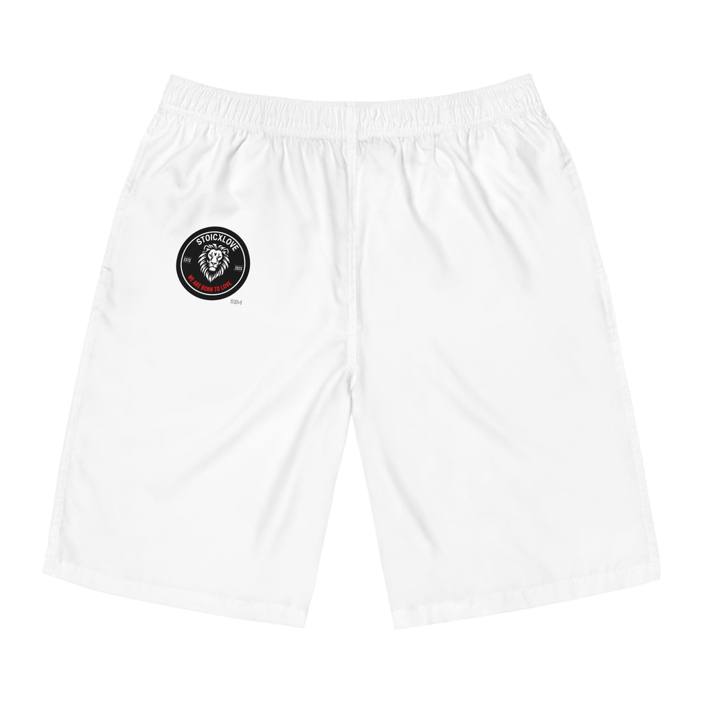 Stylish Men's Board Shorts, Perfect for Beach Days, Surfing, Pool Parties, and Summer Vacations, AOP Swimwear